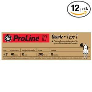   Proline10 Quartz T3 130V 10 Watt Light Bulb, 12 Pack