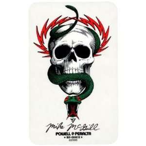 POWELL PERALTA Mike McGill Skull and Snake Sticker 6 inch  