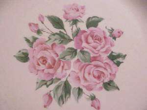 Round Platter CHINA BOUQUET Pattern SEBRING PINK ROSES  