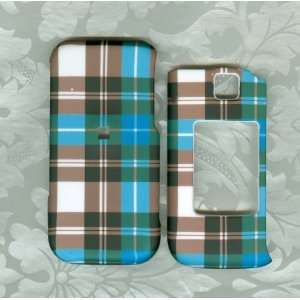  b plaid Samsung Alias 2 U750 verizon phone cover case 