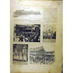 1903 Calais Saint Pol Loubet Theatre French Print 