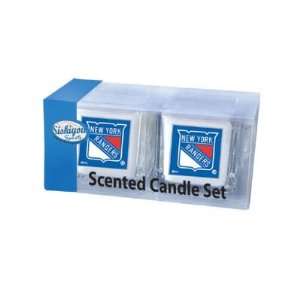  NEW YORK RANGERS OFFICIAL LOGO CANDLE SET Sports 