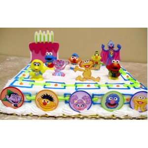   Monster, The Count, Grover, And An Adorable Decorative Birthday Cake