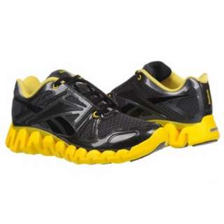 Athletics Reebok Mens ZigDynamic Elite Black/Gravel/Yellow Shoes 