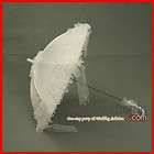   Cotton Tiered Organza Edge Wedding Umbrella Parasol US fast shipping