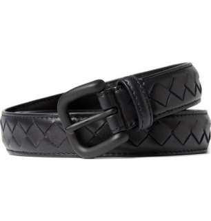    Belts  Woven belts  Intrecciato Woven Leather Belt