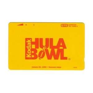    3u (48th) Hula Bowl 94 Yellow Card (Kodak Logo) (Telephone) Rare