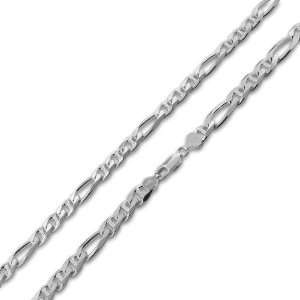 Stainless Steel Mens 7 mm wide 30 inch long Hip Hop Heavy Figaro Chain 