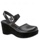 Womens KORK EASE Verna Black Leather Shoes 