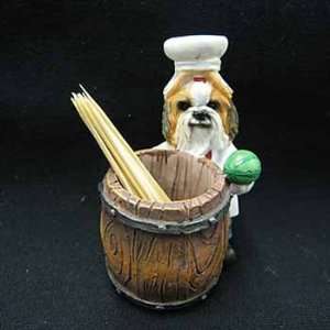  Chef Dog Shih Tzu Toothpick Holder