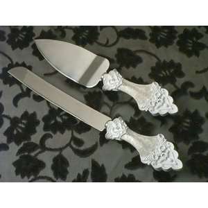  Eleganza collection cake and knife server Kitchen 
