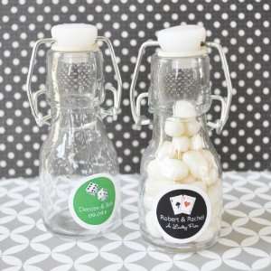  Wedding Favors Vegas Personalized Mini Glass Bottles (Set 