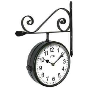 Double Sided Black 22 High Wall Clock 