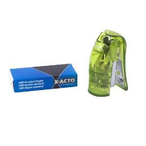   ACTO Mini StandUp Manual Stapler, Green (73011)
