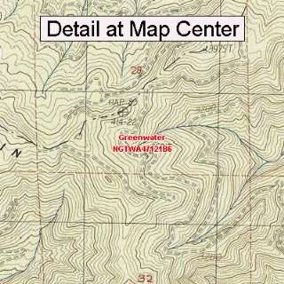 USGS Topographic Quadrangle Map   Greenwater, Washington (Folded 