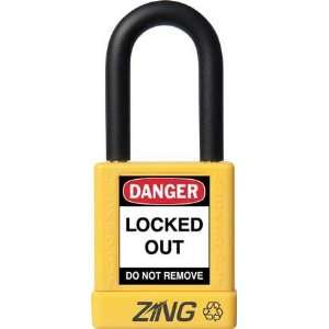  ZING 7038 Padlock,Lockout,RecycLock,KD,Yellow