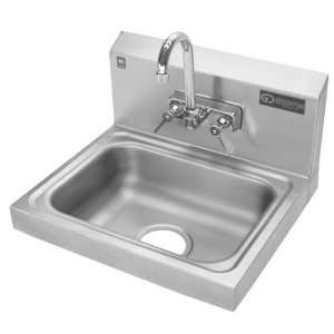   Wash Wall Mounted Sink with Faucet, Stainless Steel