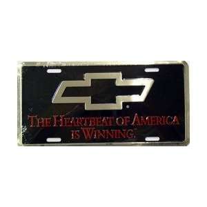 Chevy The Hearbeat of America is Winning License Plate plates tag tags 