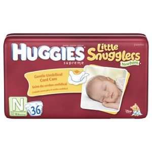 Huggies Supreme Little Snugglers Newborn Diapers, Size N (Up to 10 lb 