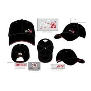   Harvick Budwiser Mens low ride brushed twill hat 