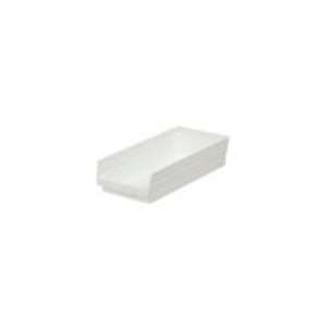  17x8x4 Akro Mils Shelf Bins (Lot of 12)   WHITE