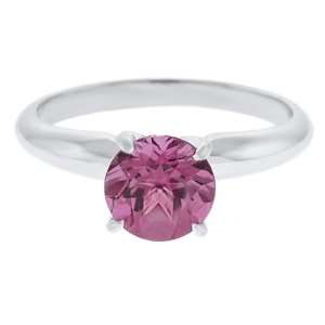  1.60 Ct Round Mystic Pink Topaz Ring In Sterling Silver 