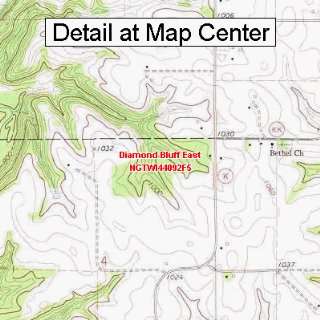 USGS Topographic Quadrangle Map   Diamond Bluff East, Wisconsin 