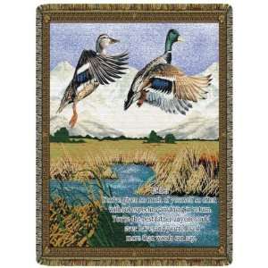 Father Ducks Tapestry Throw L10019 