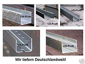 Trockenbauprofile UW CW UA CD UD Profile Gipskarton GK  