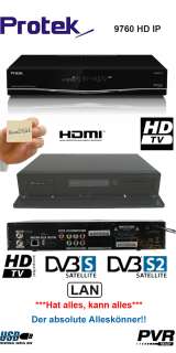   9760HD IP HDTV Sat Receiver Protec 9760 HD HDMI 4022568470398  