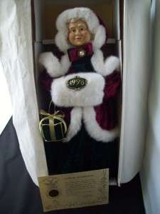 1998 Christmas JENA Bisque PORCELAIN Doll w/ COA  