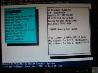 Cisco MCS 7800 Media Convergence Server HP Proliant DL320 G3 1x3.40GHz 