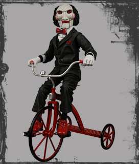 Saw Clown Puppe Billy on Tricycle 30 cm Figur Jigsaw  