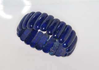 Echtes Lapis Lazuli Armband blau 30 mm breit BRS 39  