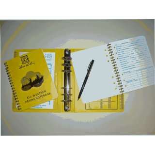  Waterproof Fishing Notebook Kit (Notebook + Binder + Pen 