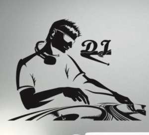 Wandtattoo DJ Style Mischpult Deejay Music Hip Hop  
