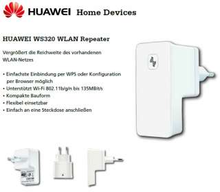 Huawei WS320 Wireless LAN Verstärker für mehr Reichweite WLAN 