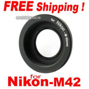 M42 Adapter an Nikon D4 D3s D300s D700 D200 D7000 D5100 D90 D3100 D80 