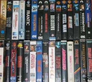 30 x VHS Sammlung   Action/Horror/Komödie/Fantasy/SciFi  