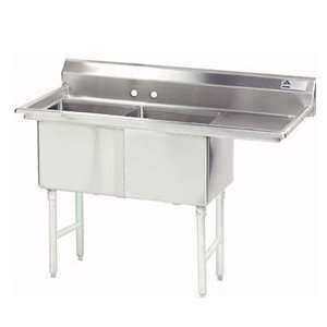  Advance Tabco   Two (2) Compartment Sink   68.5 W x 24 D 