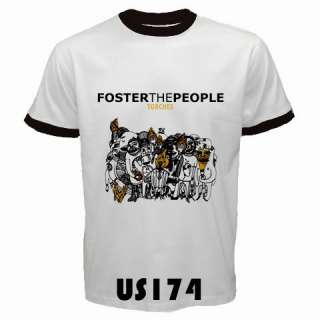 Foster The People Torches Black White Ringer Custom T Shirt S 3XL