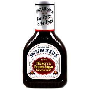 Sweet Baby Rays Hickory & Brown Sugar Barbecue Sauce (Pack of 2 