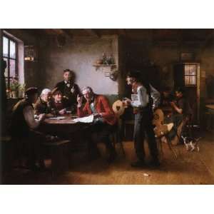 Oil painting reproduction size 24x36 Inch, painting name The Gossip 