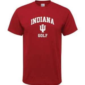  Indiana Hoosiers Cardinal Red Golf Arch T Shirt Sports 