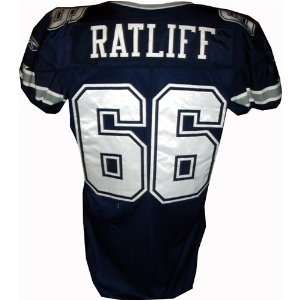  Jay Ratliff #66 Cowboys Game Issued Navy Jersey (Size 52 