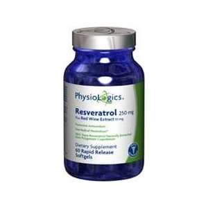  PhysioLogics   Resveratrol 250mg 60sg Health & Personal 