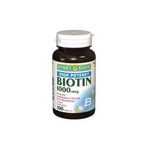 Natures Bounty Biotin Tabs 1000 Mcg 100 Health 