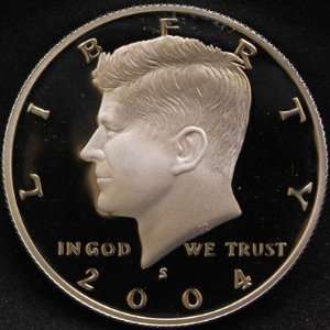    2004 S Silver Kennedy Proof Half Dollar DCAM 