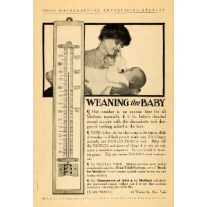  1905 Ad Henri Nestle Food Weaning Babies Thermometer 