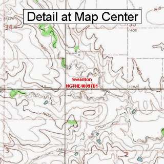  USGS Topographic Quadrangle Map   Swanton, Nebraska 